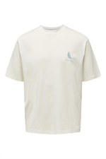 ONLY & SONS Backprint T-Shirt Bright White Portofino