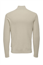 ONLY & SONS Half Zip Pullover Silver Lining