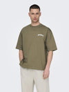 ONLY & SONS Backprint T-Shirt Caribou