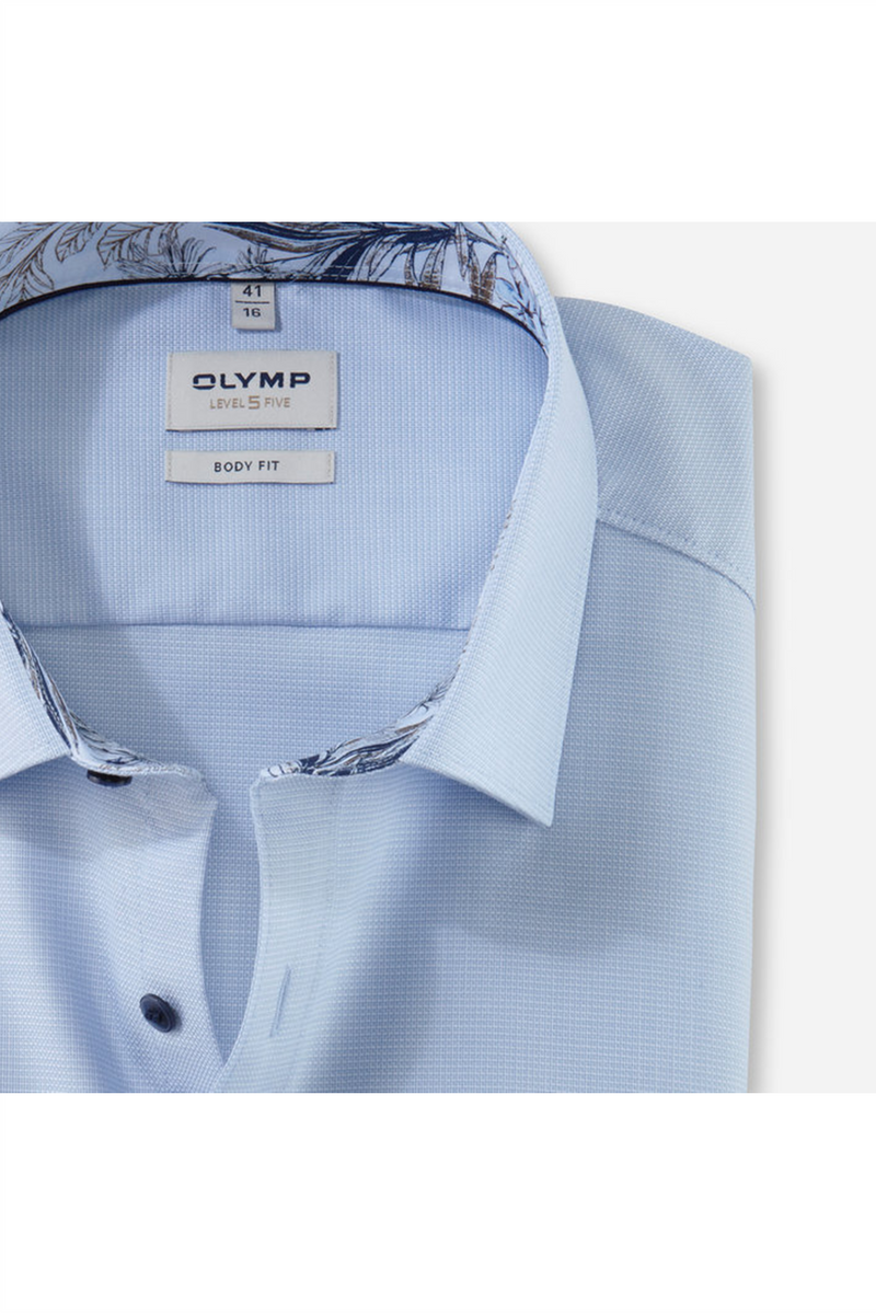 OLYMP Hemd Level 5 Body Fit Bleu