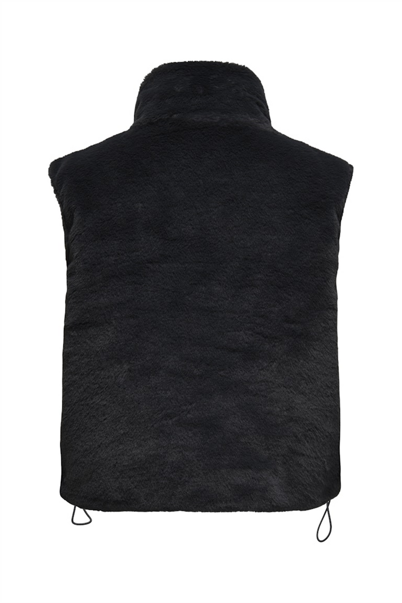 ONLY Fake Pelz Weste Black