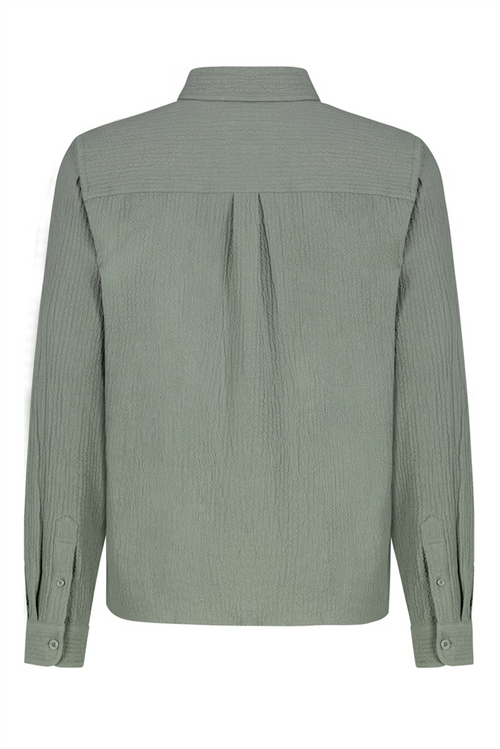 SUBLEVEL Struktur Hemd Middle Green