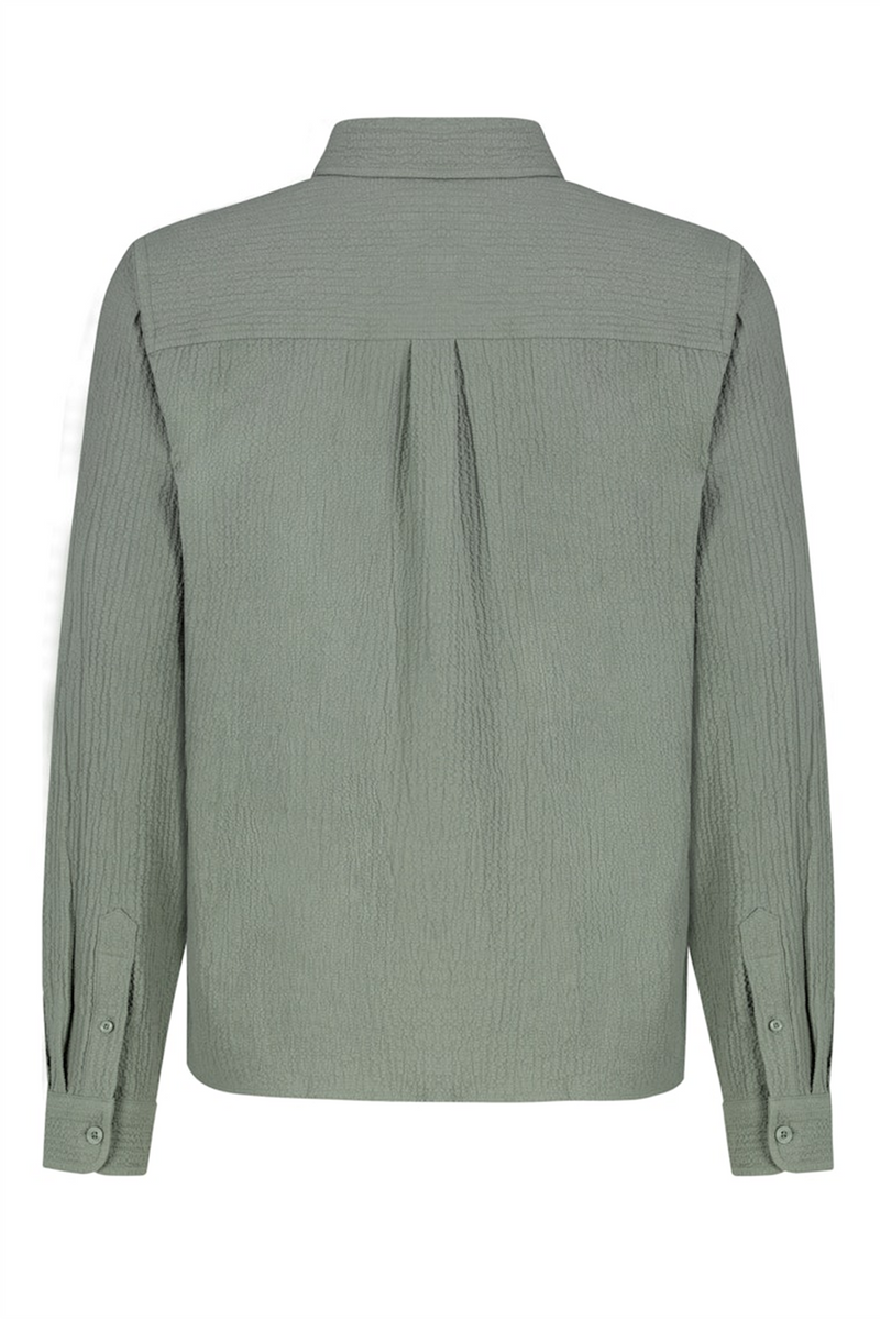 SUBLEVEL Struktur Hemd Middle Green