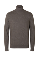 SELECTED HOMME Rollkragen Pullover Morel Twist