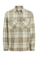 JACK & JONES Karo Overshirt White Pepper