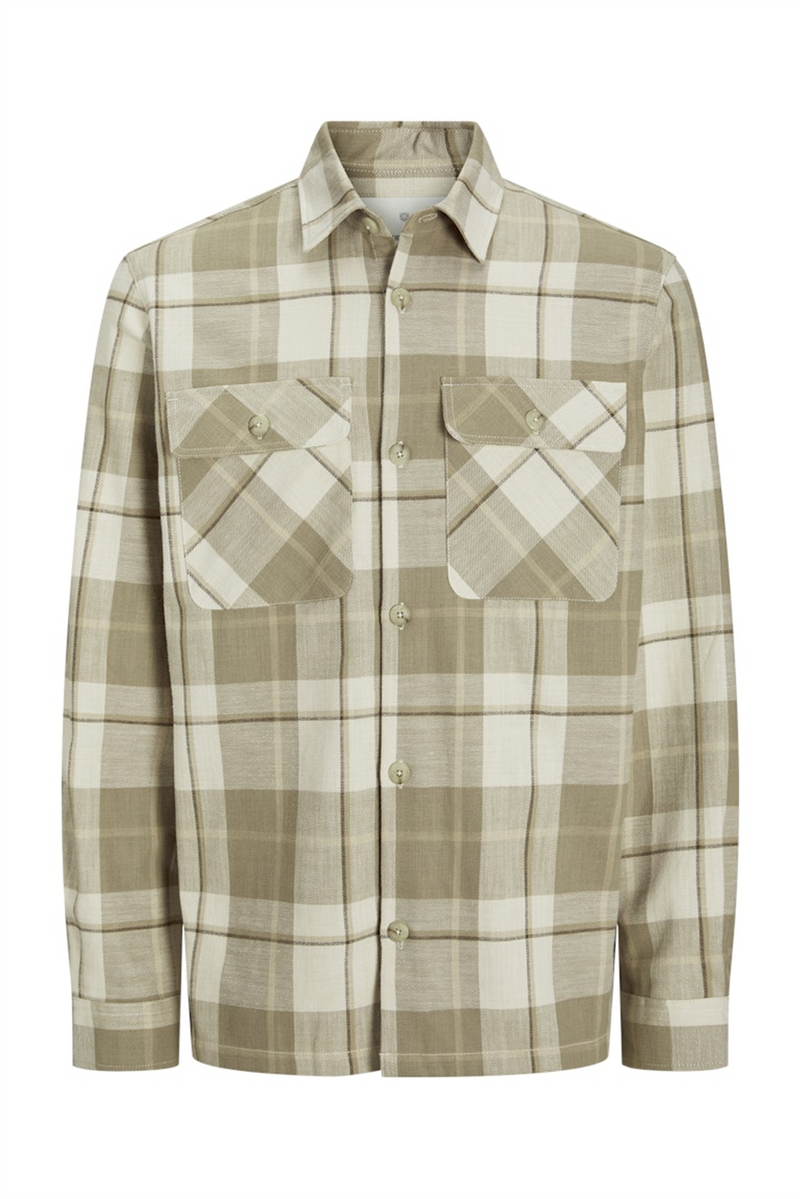 JACK & JONES Karo Overshirt White Pepper