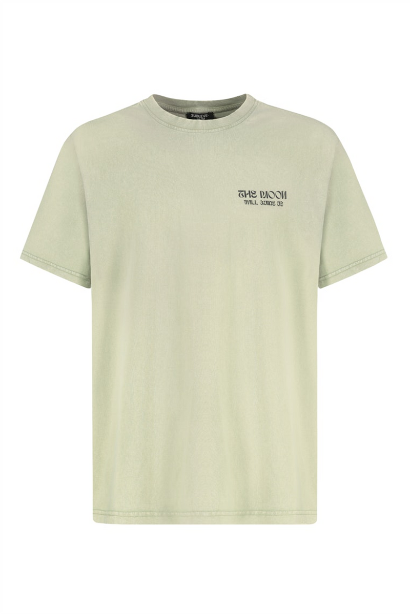 SUBLEVEL Backprint T-Shirt Middle Green