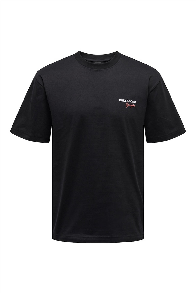 ONLY & SONS Logo Backprint T-Shirt Black