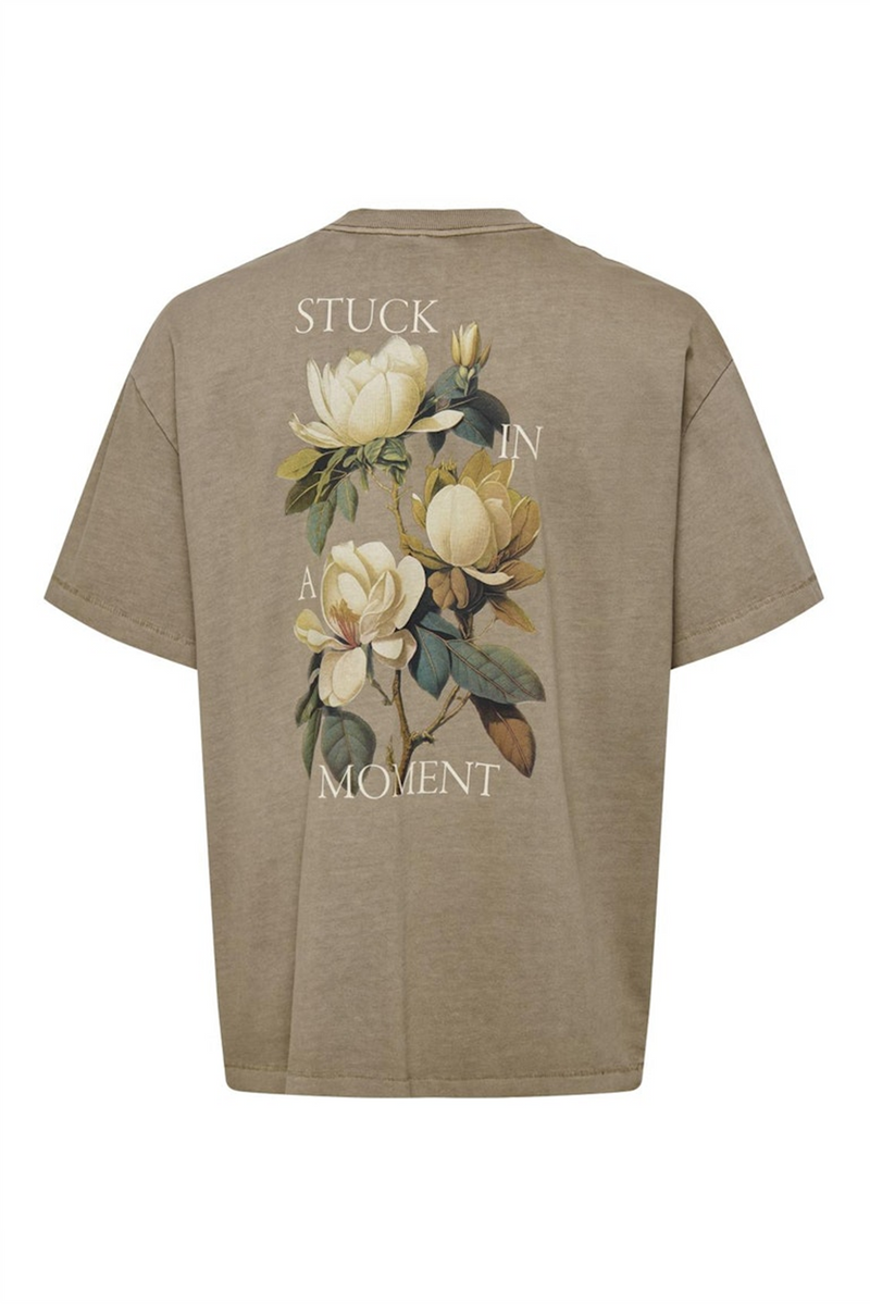 ONLY & SONS Backprint T-Shirt Desert Taupe