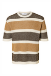 SELECTED HOMME Strick Shirt Egret Chipmunk