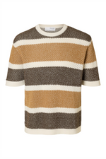 SELECTED HOMME Strick Shirt Egret Chipmunk