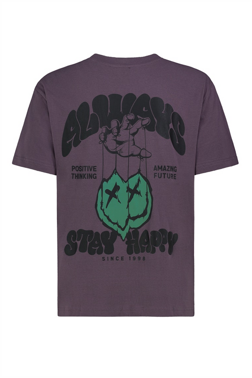 SUBLEVEL Backprint T-Shirt Middle Purple