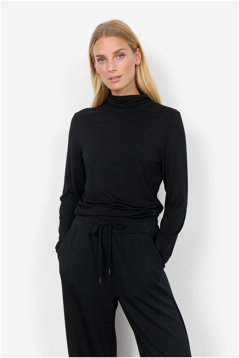SOYACONCEPT Rollkragen Shirt Schwarz