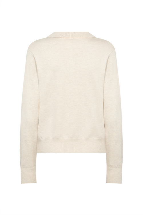 SOYACONCEPT Polokragen Pullover Sand