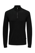 ONLY & SONS Dünner Half Zip Pullover Black