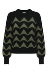 JDY Jacquard Pullover Black Winter