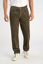 LINDBERGH Cord Stoffhose Relax Fit Dusty Army