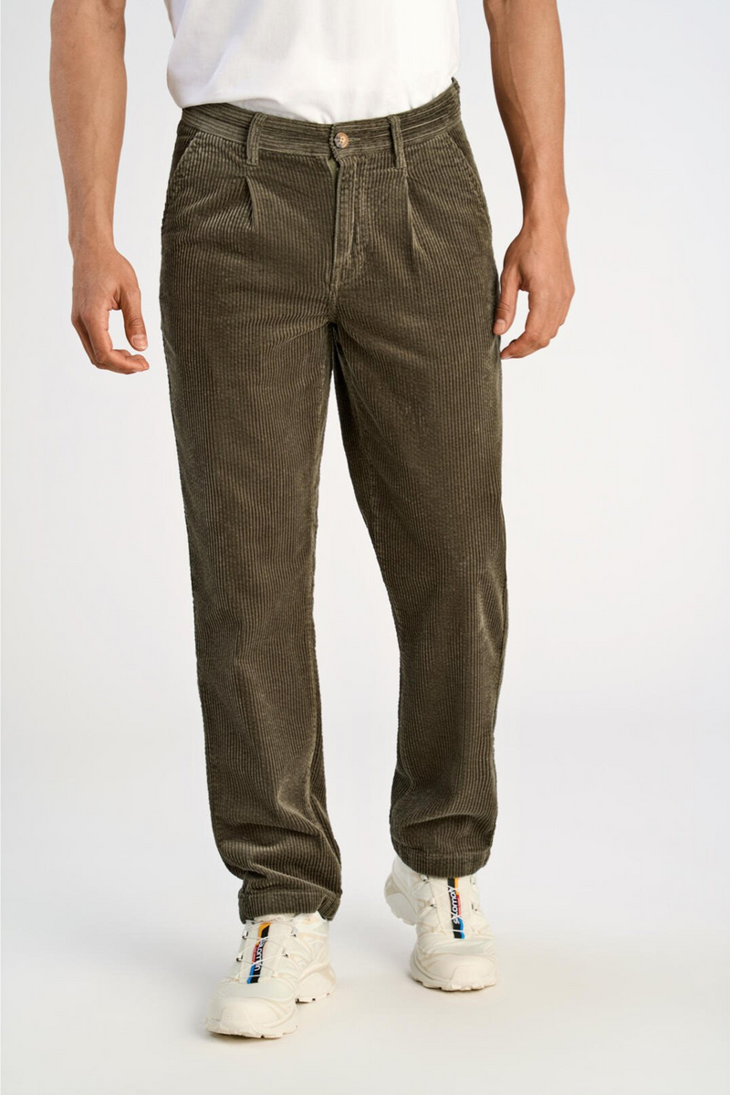 LINDBERGH Cord Stoffhose Relax Fit Dusty Army
