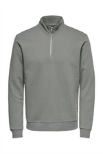 ONLY & SONS Half Zip Sweatshirt Castor Gray