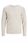 JACK & JONES Strick Pullover Oatmeal Melange