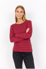 SOYACONCEPT Langarm T-Shirt Rot