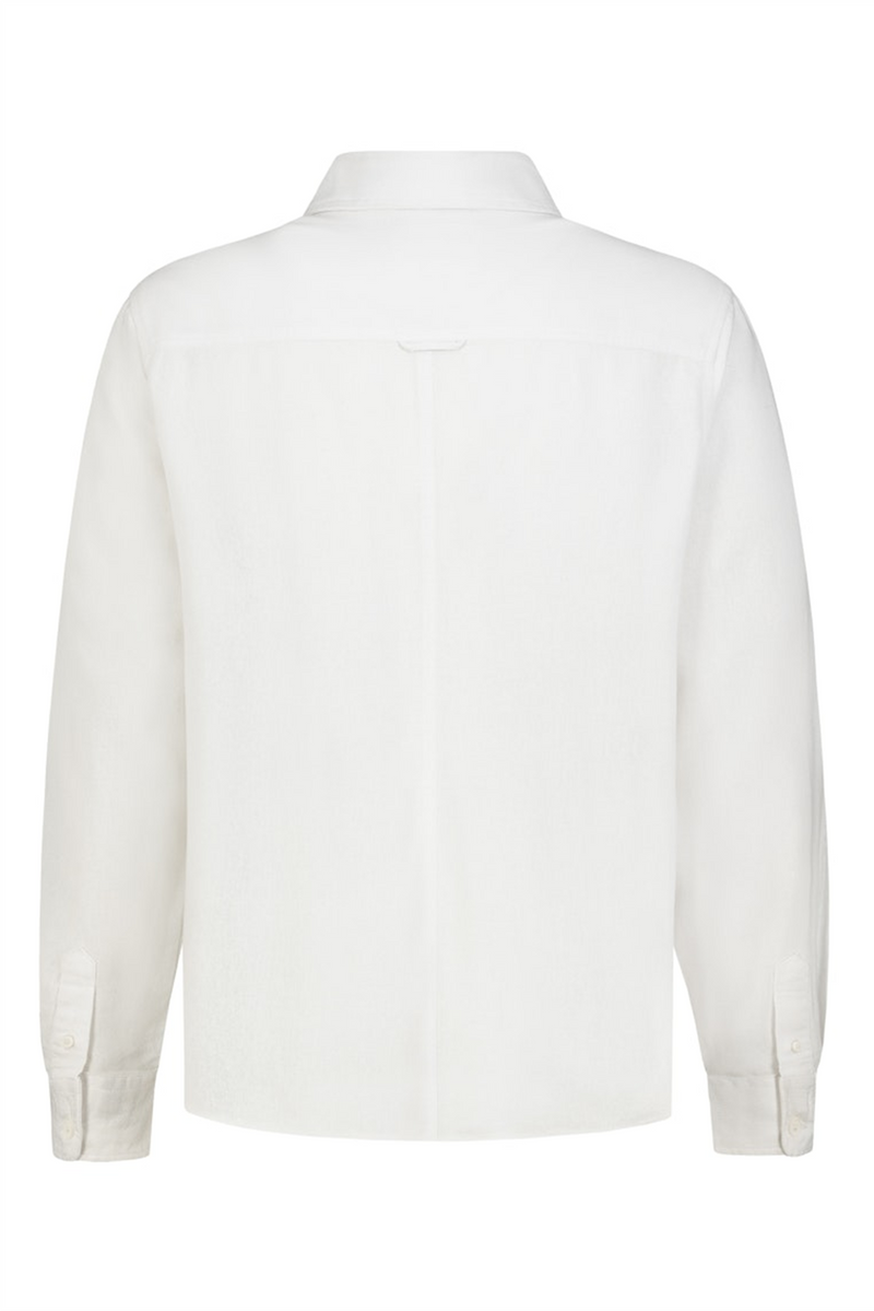 EIGHT 2 NINE Leinen Viskose Hemd White