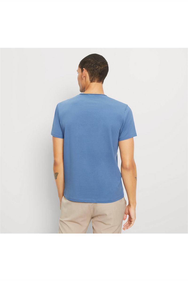 OLYMP T-Shirt Rauchblau