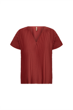 SOYACONCEPT Plissee Blusenshirt Rot