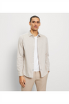 OLYMP Casual Hemd Regular Fit Beige