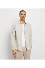 OLYMP Casual Hemd Regular Fit Beige