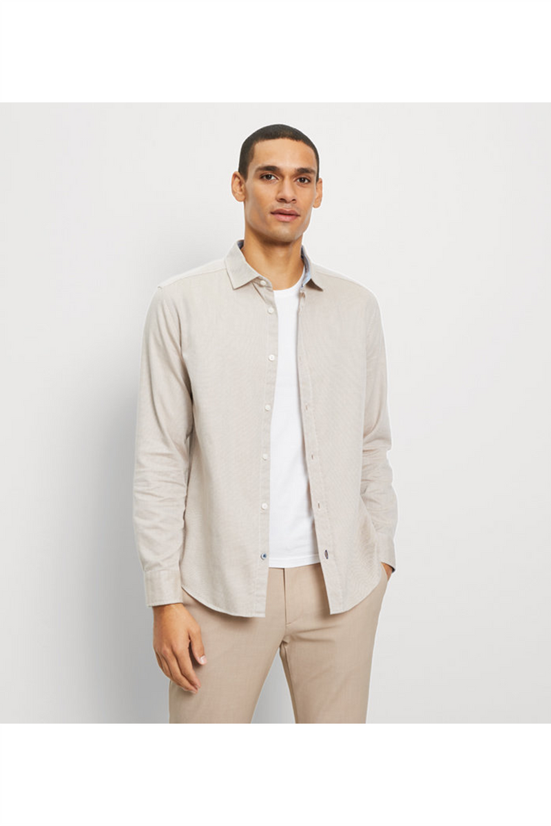 OLYMP Casual Hemd Regular Fit Beige