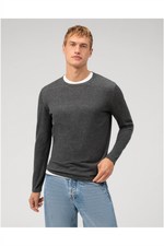 OLYMP Casual Pullover Anthrazit