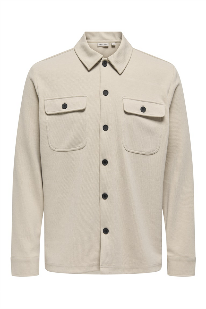 ONLY & SONS Overshirt Silver Lining