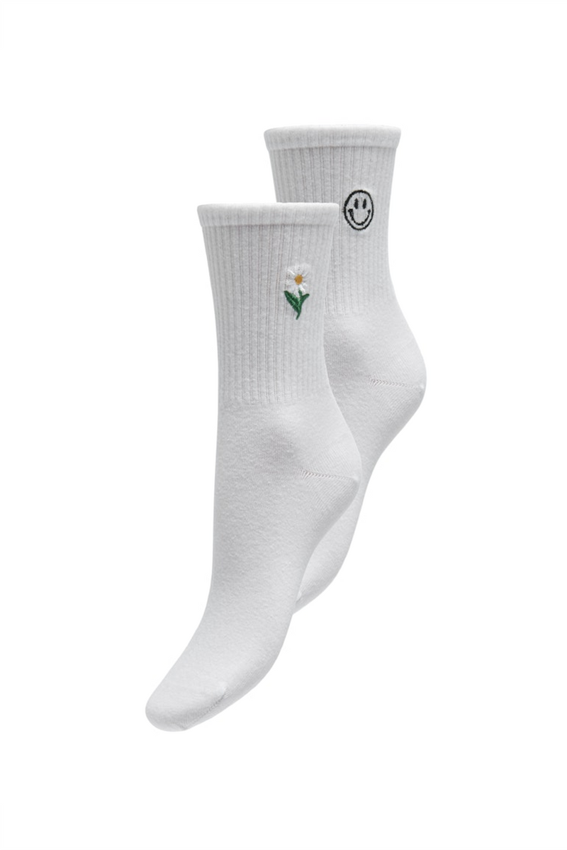 ONLY 2er Pack Socken Cloud Dancer