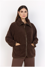 SOYACONCEPT Teddy Jacke Dunkelbraun