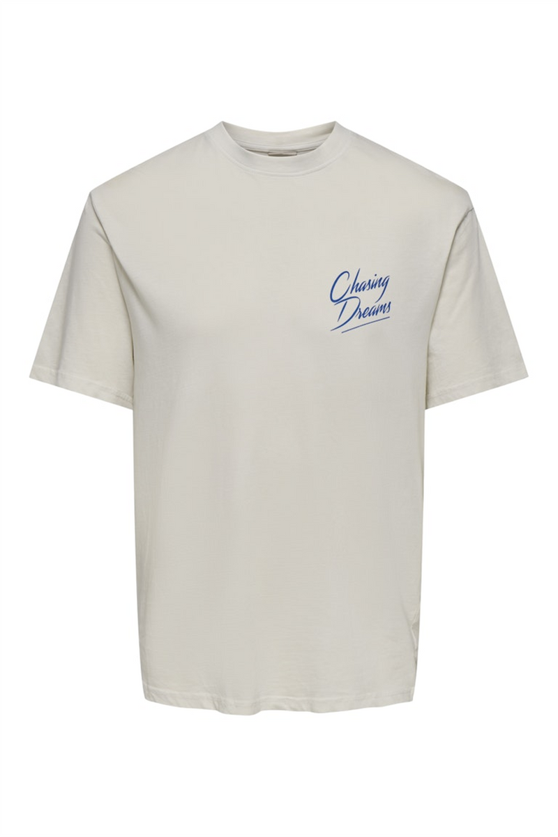 ONLY & SONS Relax Backprint T-Shirt Cloud Dancer