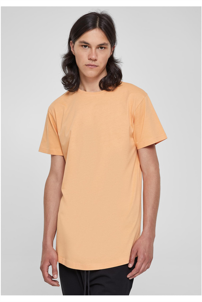 URBAN CLASSICS Shaped Long T-Shirt Paleorange