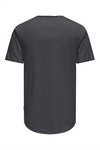 ONLY & SONS T-Shirt Grey Pinstripe