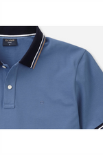 OLYMP Poloshirt Rauchblau