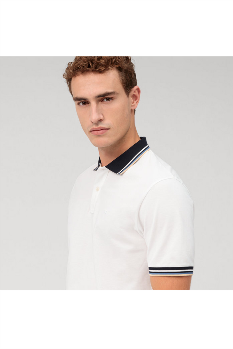 OLYMP Poloshirt Weiss