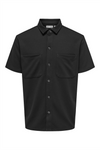 ONLY & SONS Lockeres Kurzarm Hemd Black