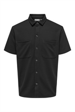 ONLY & SONS Lockeres Kurzarm Hemd Black