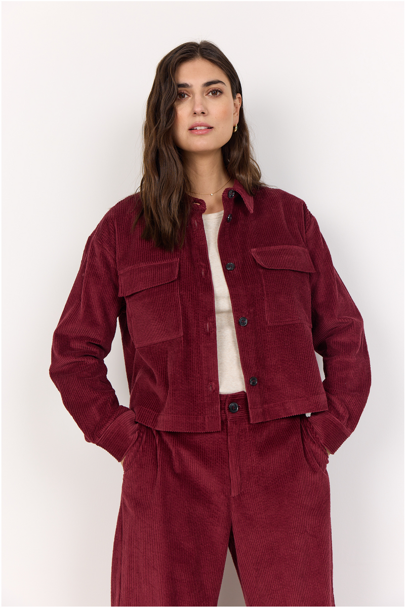 SOYACONCEPT Cord Jacke Bordeux