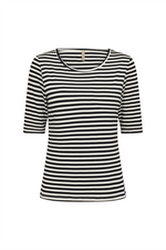 SOYACONCEPT Streifen T-Shirt Schwarz