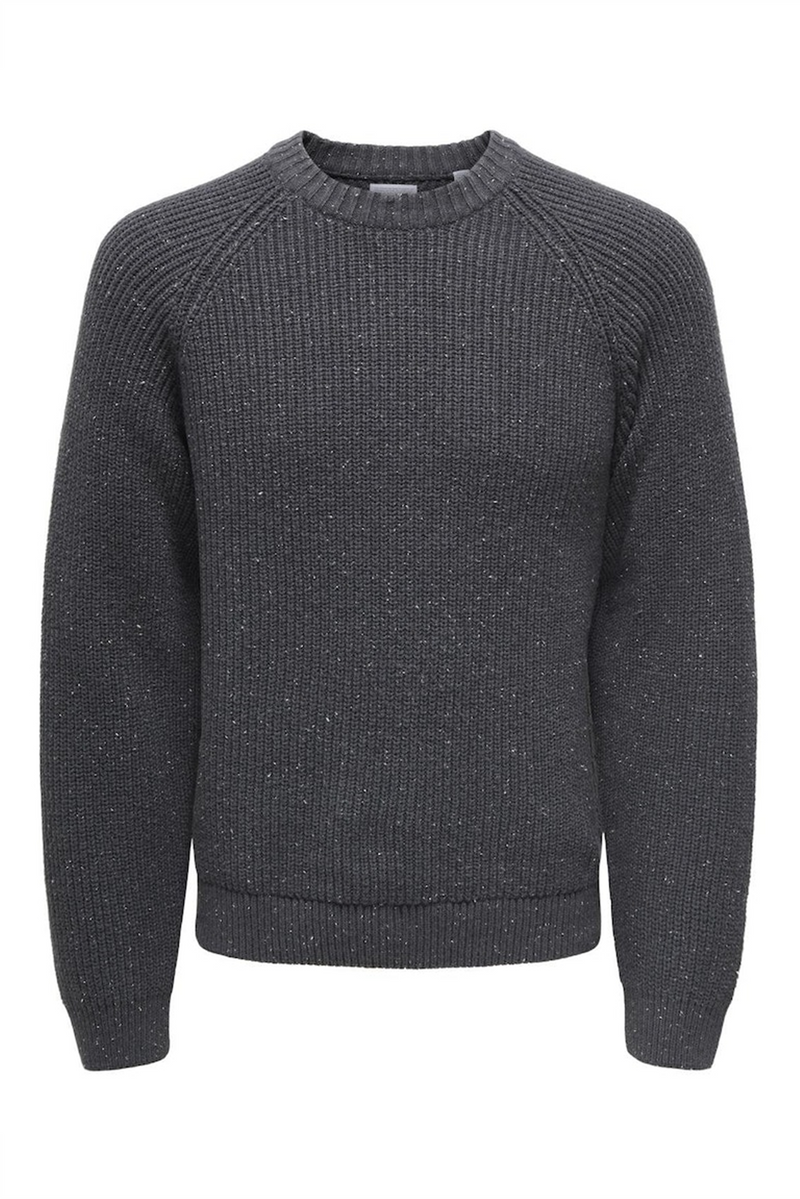 ONLY & SONS Strick Pullover Grey Pinstripe