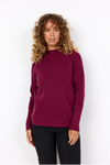 SOYACONCEPT  Stehkragen Pullover Bordeaux