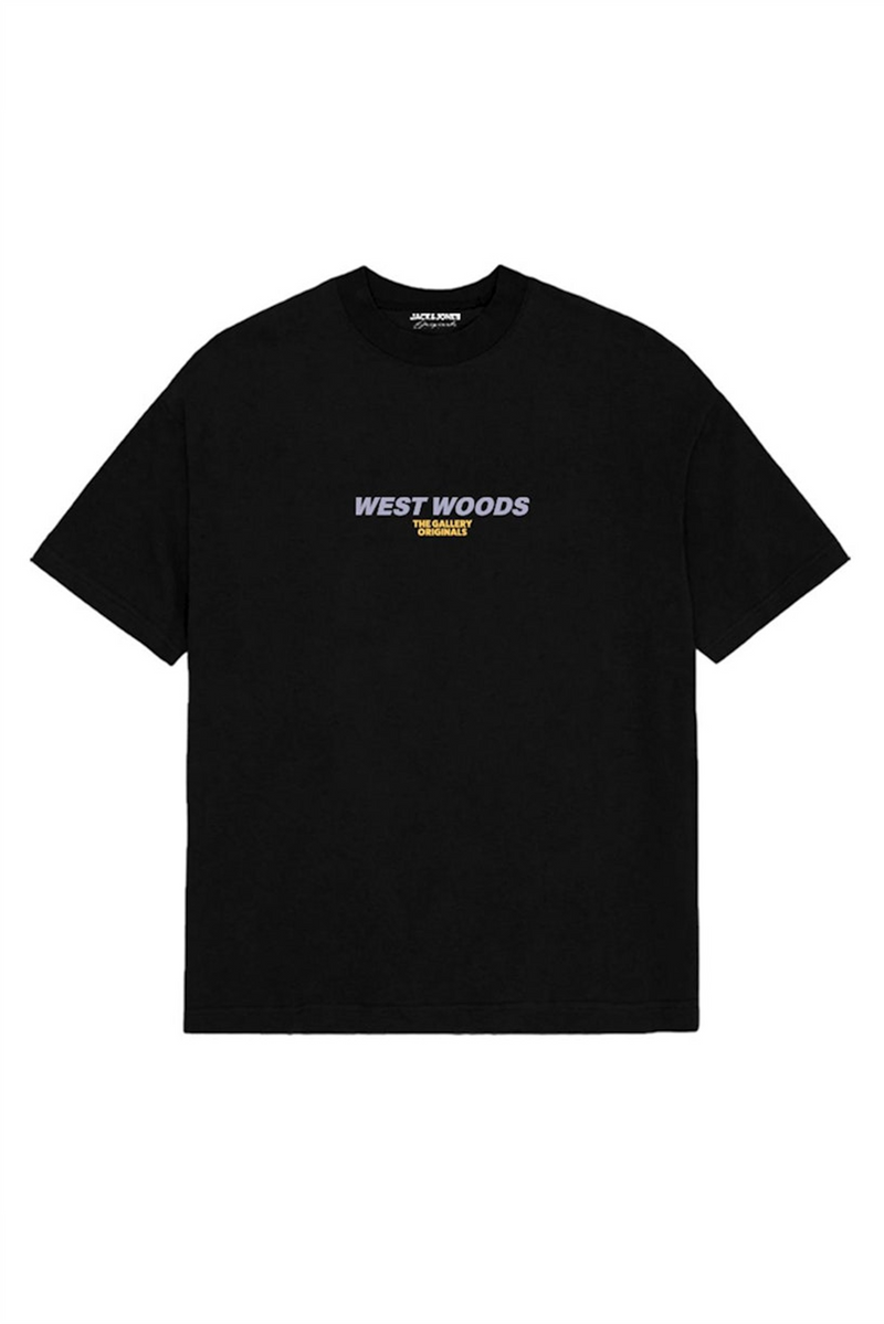 JACK & JONES Backprint T-Shirt Black