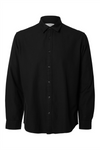 SELECTED HOMME Gebürstet Twist Hemd Black