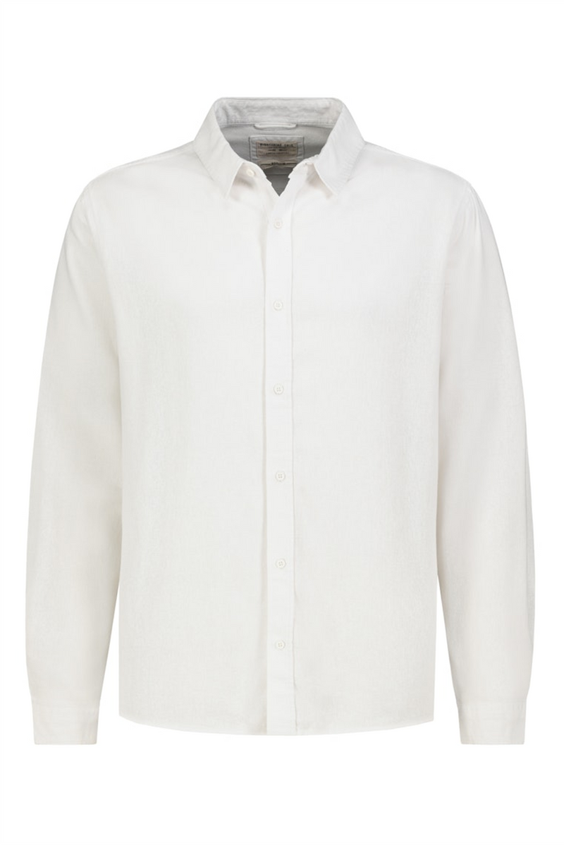EIGHT 2 NINE Leinen Viskose Hemd White