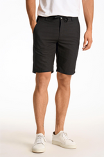 LINDBERGH Leinen Shorts Black
